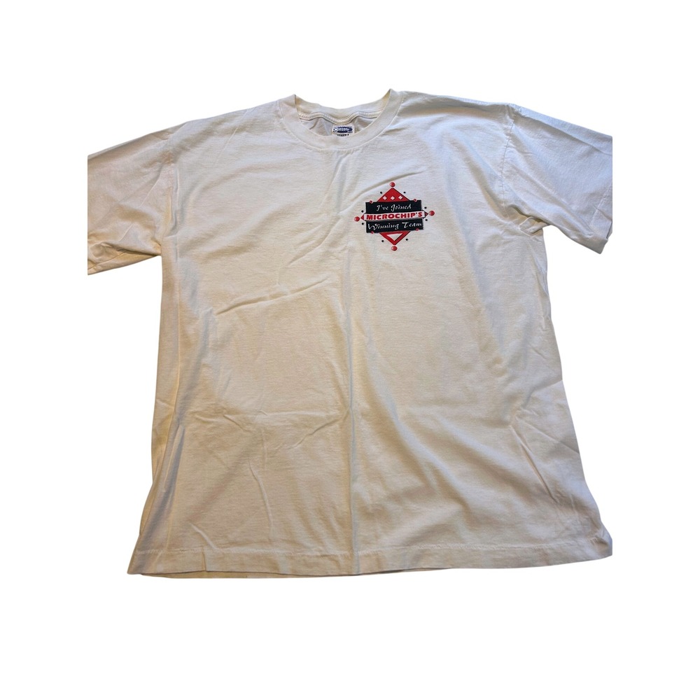 Vintage Heavy T Microchip Technology Winning Team Graphic Shirt Single Stitched